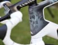 Mathieu van der Poel's Canyon Aeroad has been given a special paint job for stage 9