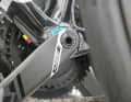 A sticker on the down tube shows that the previously unreleased Factor is destined for mountain specialist Dylan Teuns