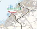 The route of the 1st stage of the UAE Tour Women 2025