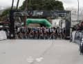 The women at the start line of the first stage