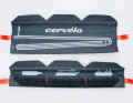Spare inner tube, CO₂ cartridge, tyre lever and mini-tool can be stored in a bag.