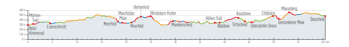 Trail lovers don't have to worry about long dry stretches on stage 2 either (red).