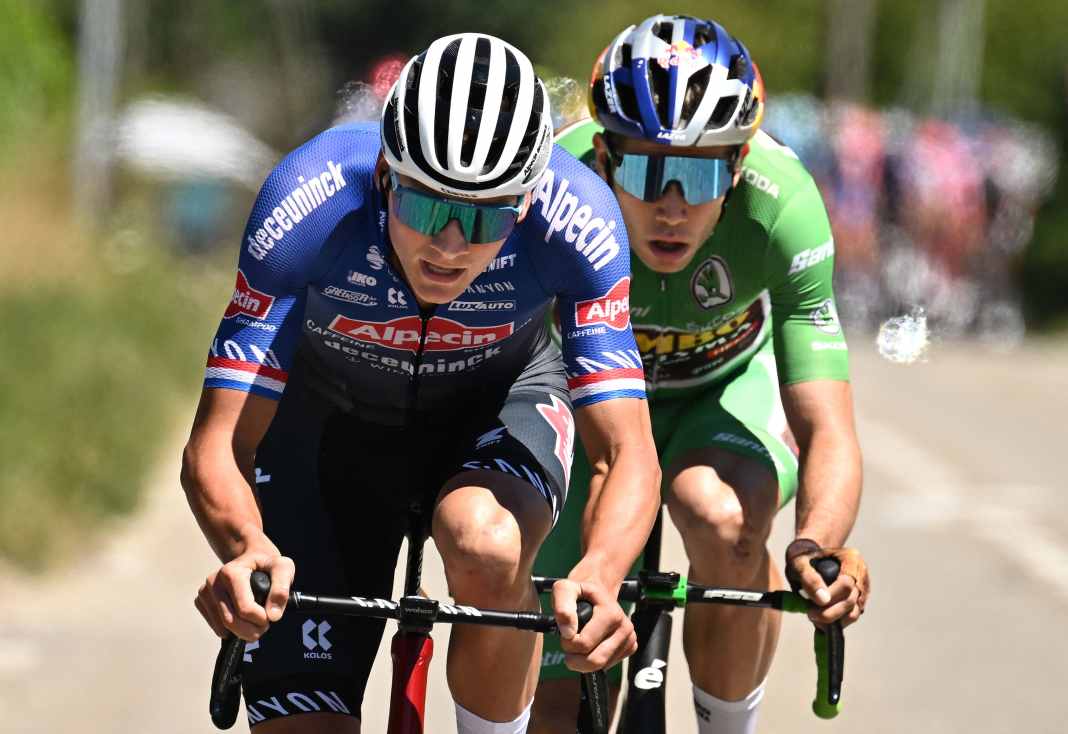Das Finale der 2. Etappe taugt Fahrertypen wie Mathieu van der Poel oder Wout van Aert, Fotograf: Getty Images/MARCO BERTORELLO