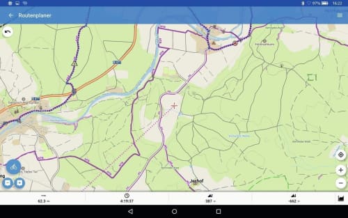   Locus Map Track-Aufzeichnung