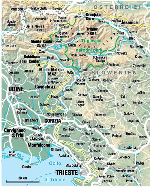 Übersicht zum italienisch-slowenischen Roadtrip