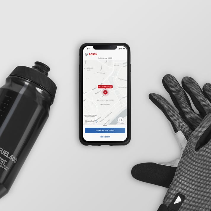 Über die Bosch App “E-Bike Flow” können die smarten Funktionen des Connect Modul genutzt werden.