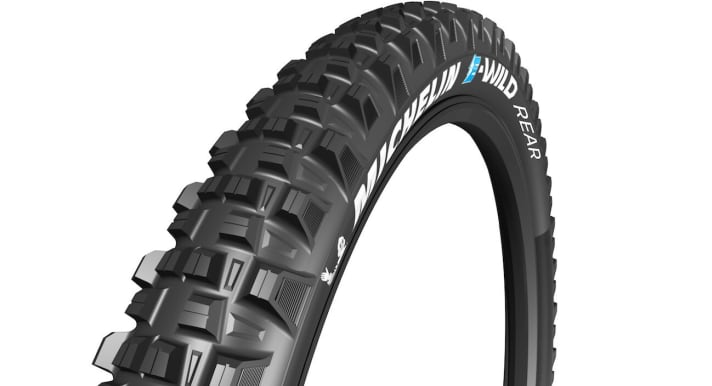   Das Profil des E-Wild orientiert sich an den Michelin-Enduro-Reifen und kommt in einer Front- und einer Rear-Version.
