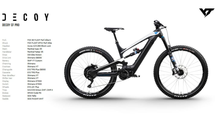   Funktional absolut auf Top-Niveau, nur etwas weniger Blingbling: Das YT Decoy CF Pro bietet viel Bike für 5599 Euro.