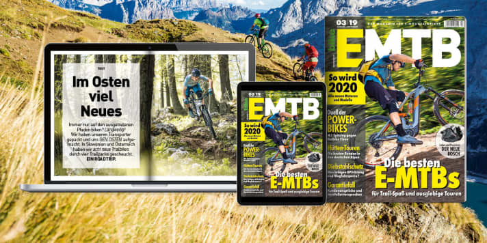   Mehr E-MTB-Neuheiten und einen ausführlichen Test des neuen Bosch-Motors lesen Sie in EMTB 3/19 – Das Magazin für E-Mountainbiker ist ab dem 6. August im Handel. Sie erhalten die neue EMTB bequem im <a href="https://www.delius-klasing.de/abo-shop/?zeitschrift=233&utm_source=emb_web&utm_medium=red_heftinfo&utm_campaign=abo_emb" target="_blank" rel="noopener noreferrer">Abo</a> , am Kiosk und darüber hinaus in unserem <a href="https://www.delius-klasing.de/emtb" target="_blank" rel="noopener noreferrer">Onlineshop</a>  und als <a href="http://digital.emtb-magazin.de/" target="_blank" rel="noopener noreferrer nofollow">Digital-Ausgabe</a>  für alle Endgeräte.