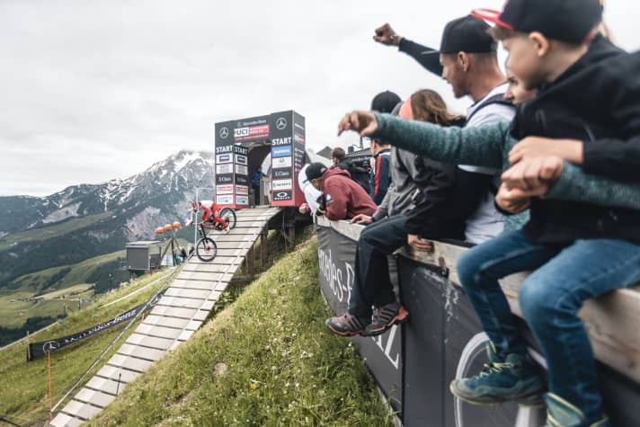   UCI DHI Worldcup Leogang 2019, Fans an der Strecke