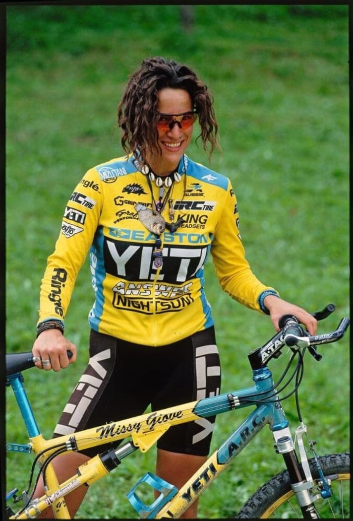 Keine fuhr radikaler, keine brach sich öfter die Knochen: Missy Giove war der Superstar der frühen Worldcup-Jahre.