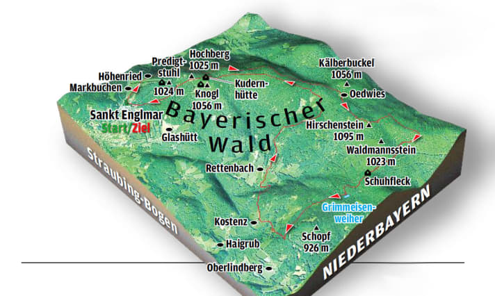   Der Mühlgraben Supertrail im Bayerischen Wald