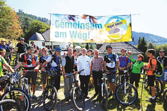   Upmove setzt sich für die Legalisierung des Mountainbikens in Österreich ein.