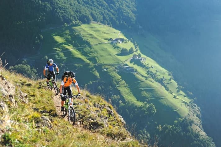   Drei Tage lang kann man beim Vinschgau-Cross die besten Trails der Region abklappern.