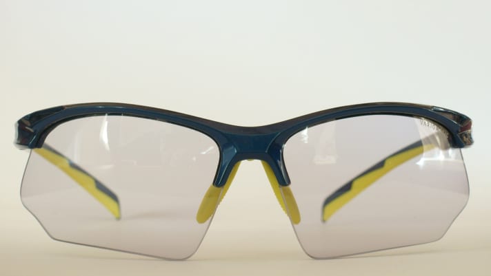  Die Gläser der Uvex Sportstyle 802 v bieten ausreichend Windschutz.