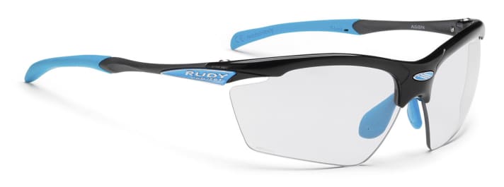   Rudy Project-Brille Agon Photochromic   Modell black gloss mit Tönung transparent zu grau, Mindestbestellzeit 2 Jahre, Zuzahlung nur € 49,90, UVP € 199,95