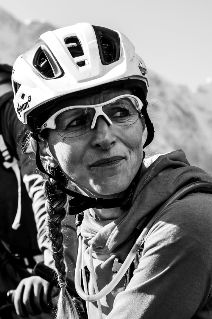   Patricia Roth, Leiterin der Bike-Agentur: Der Trail ist eine perfekte Kombination aus gigantischer Bergwelt und abwechslungsreicher Wegführung.