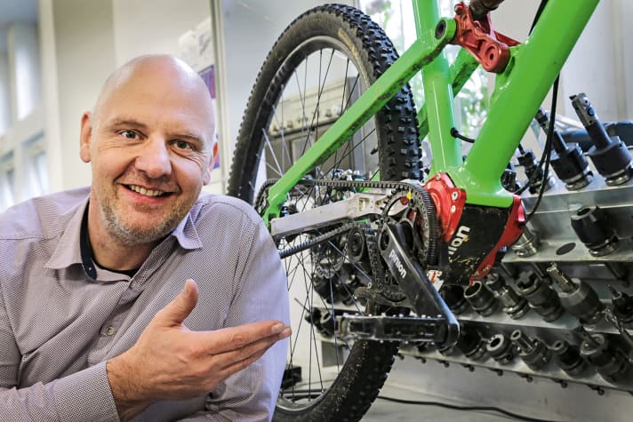   Karl-Heinz Nicolai zählt zu den Getriebe-Bike-Pionieren, kennt aber auch die Schwächen der Technik. 