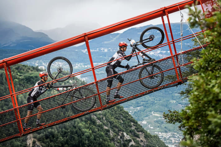   Swiss Epic MTB-Etappenrennen in der Schweiz.