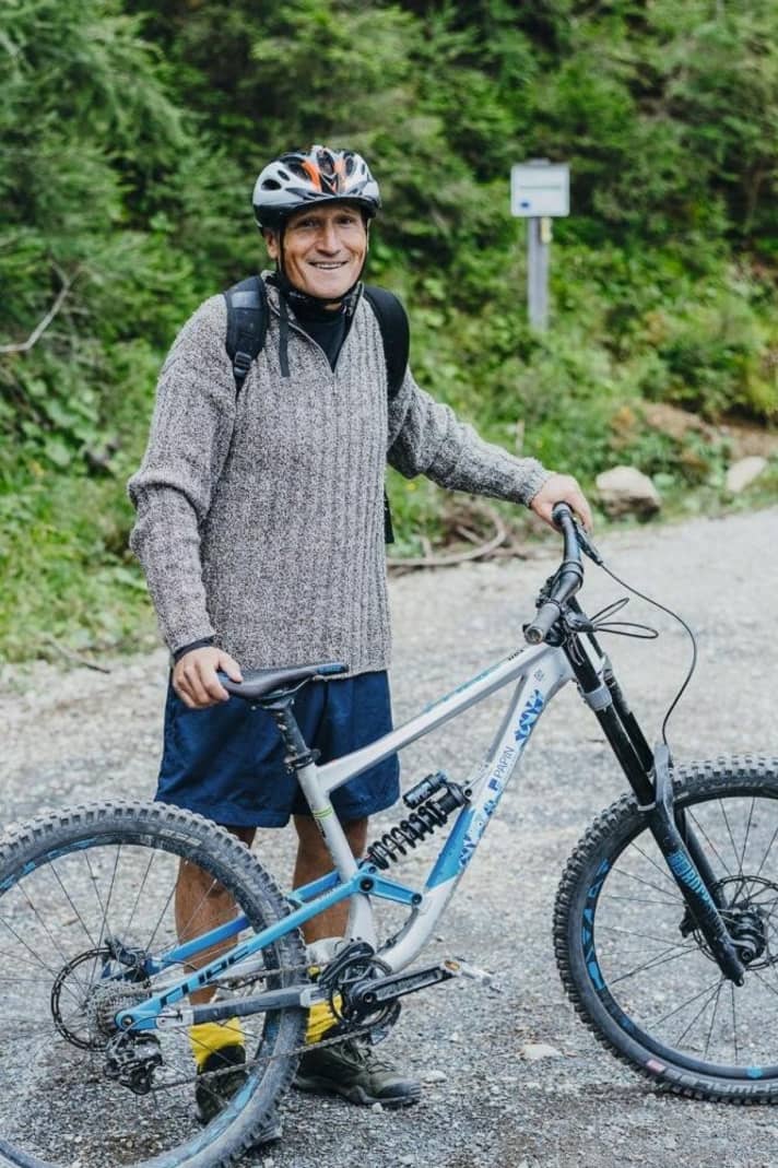   Alessandro (57) saß in Bad Kleinkirchheim zum ersten Mal auf einem Mountainbike. Sein Fazit zum neuen Flowtrail: "Bellisimo!"