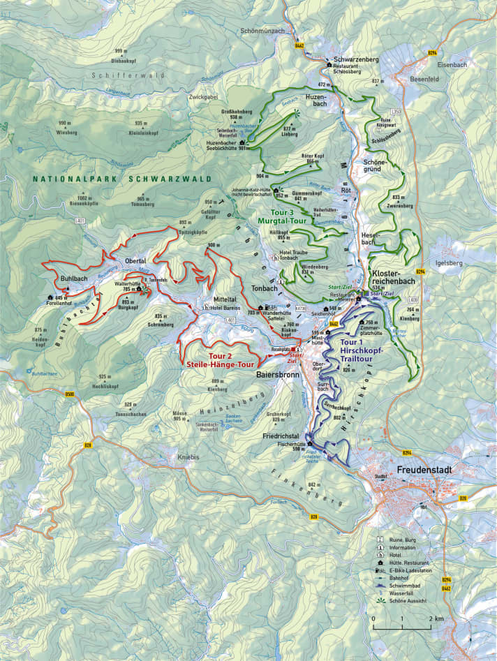   Die drei besten Trail-Touren stellen wir in unserem Mini-Guide Baiersbronn vor. Die GPS-Daten aller elf Touren rund um den Nordschwarzwälder Spot sind in einer <a href="https://www.baiersbronn.de/de-de/tourenguide-die-app-fuer-baiersbronn" target="_blank" rel="noopener noreferrer nofollow">Gratis-Touren-App</a>  für Android und iOS erhältlich.