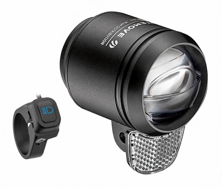 Der Litemove AE 130 gehört zu den kompaktesten E-Bike-Scheinwerfern am Markt und funktioniert auch mit 6-Volt-Anschluss