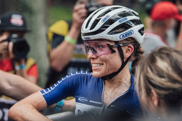   Loana Lecomte fährt seit dieser Saison für Canyon. Sie gewann in Albstadt 2021.
