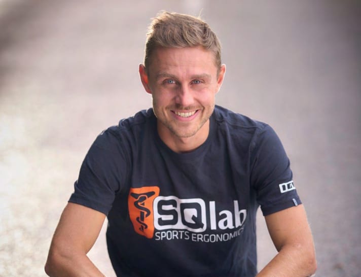 Max Holz, biomechanicus en ex-MTB-professional, leidt de ontwikkelingsafdeling bij SQLab