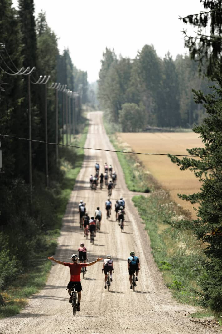Highlight des GRVL FNLD Festivals ist das Rennen durch die finnische Landschaft am 10.06.2023.
