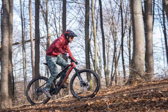 Auf seichten Trails und im flachen Gelände fühlen sich Bikes der Downcountry-Kategorie besonders wohl.