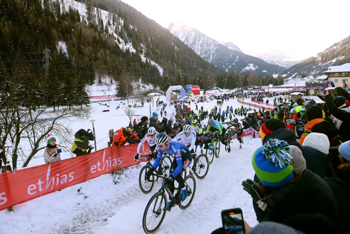 Der Cyclocross Weltcup machte auch 2022 Station im Val di Sole 