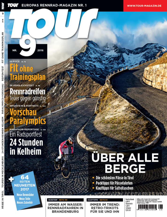   Diesen und weitere Artikel finden Sie in TOUR 9/2016: Heft bestellen: TOUR 9 ist leider vergriffen.   <a href="https:<a href="https://play.google.com/store/apps/details?id=com.pressmatrix.tourmagazin&hl=de" target="_blank" rel="noopener noreferrer">//itunes.apple.com</a>/de/app/tour-das-rennrad-magazin/id698586715?mt=8" target="_blank" rel="noopener noreferrer">TOUR IOS-App-></a> TOUR Android-App->