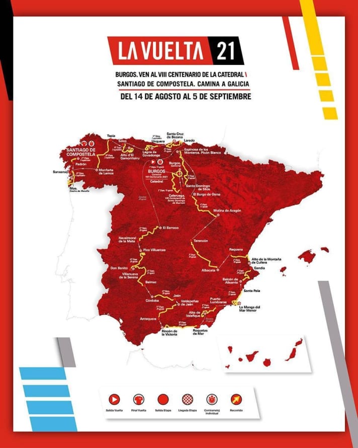   Vuelta Route 2021