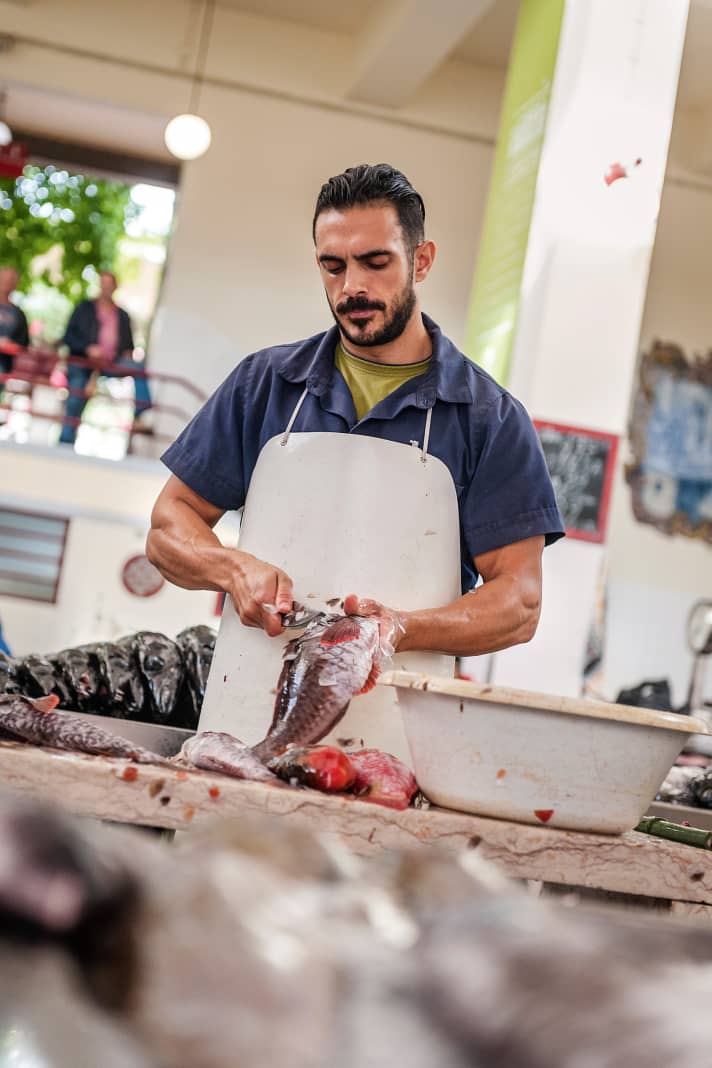 Frischer Fisch auf dem Markt in Funchal