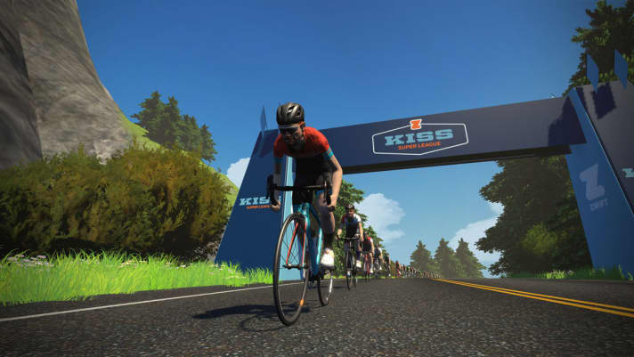   Versuchsballon: Mit der KISS Super League wagt Zwift den Sprung in den eSports-Bereich.