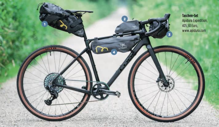   Gravelbike-Taschen im Überblick: von der Lenker- bis zur Satteltasche.