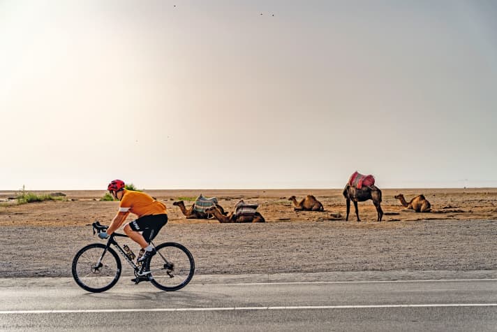 Am Strand von Achakkar (Tour 1), nur wenige Kilometer westlich von Tanger, fühlt man sich fast schon in der Wüste