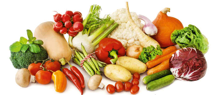 Möglichst bunt: Frisches Gemüse sollte täglich auf dem Speiseplan stehen