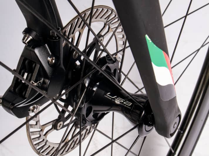 Die Campagnolo-Disc ist leise, kraftvoll und standfest