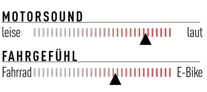 Geschmeidig, aber doch spritzig: Der Schub des Syncdrive Pro ist sehr dynamisch, aber top kontrollierbar. Wirklich leise ist der Antrieb nicht.