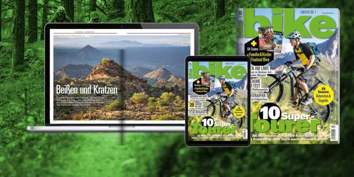    BIKE 5/2019 – ab 2. April im Handel. Sie erhalten die neue BIKE bis zum 1. Mai am Kiosk und auch darüber hinaus in unserem <a href="https://www.delius-klasing.de/zeitschriften" target="_blank" rel="noopener noreferrer">Onlineshop</a>  sowie als                  Digital-Ausgabe  für alle Endgeräte – so lange der Vorrat reicht.