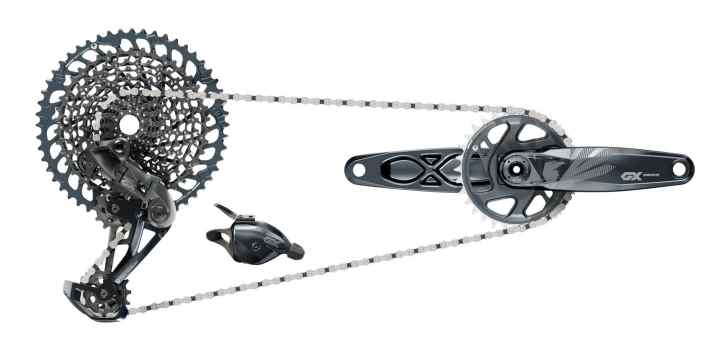   Die neue Sram GX-Gruppe mit Alu-Kurbel auf einen Blick.