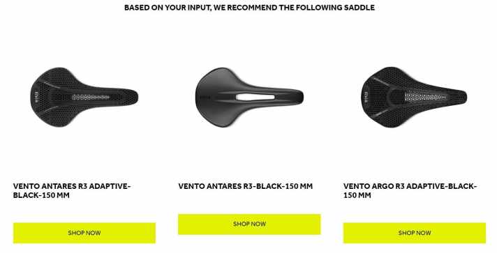 Der neue Saddle Finder von Fizik schlägt passende Sättel vor