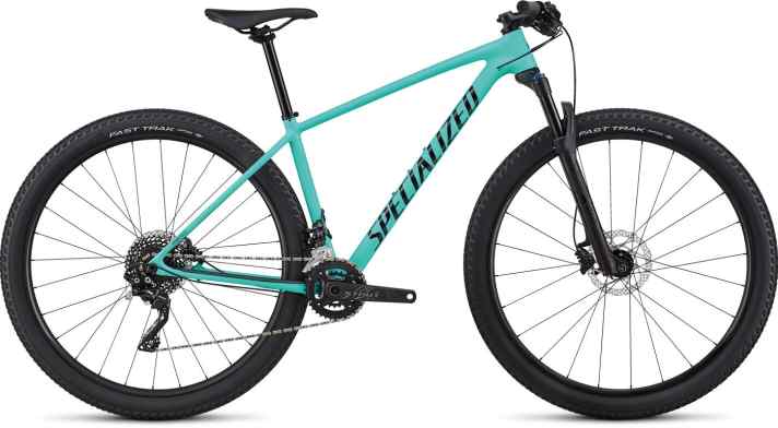   Die Comp-Version des Damen-Chisel in mint mit 2x10 Shimano Deore/XT-Mix für 1499 Euro.