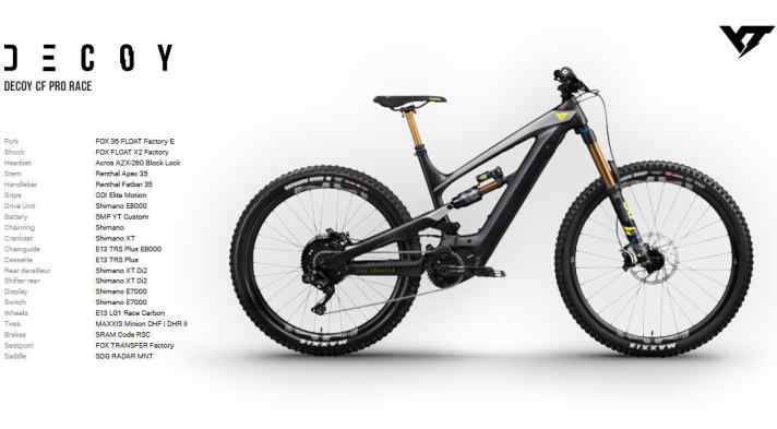   Für 6599 Euro gibt's bei YT die volle Top-Ausstattung: von Kashima-beschichteten Federelementen bis zum Carbon-Laufradsatz.