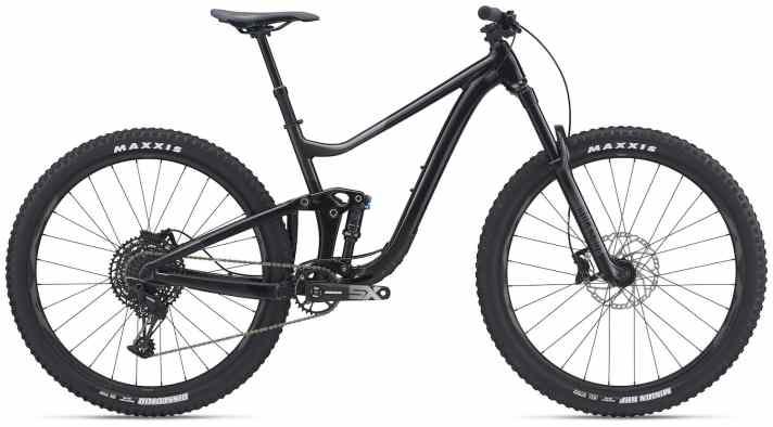   Das Einstiegsmodell: Das <a href="https://luna.r.lafamo.com/ts/i5533923/tsc?amc=con.blbn.497955.507800.14129791&smc=BIKE&rmd=3&trg=https%3A%2F%2Fwww.fahrrad-xxl.de%2Fgiant-trance-x-3-p00058935m001" target="_blank" rel="noopener noreferrer">Trance X 3</a> * für 2499 Euro kommt mit Alu-Rahmen, Rockshox 35 Gold und Sram SX Eagle.