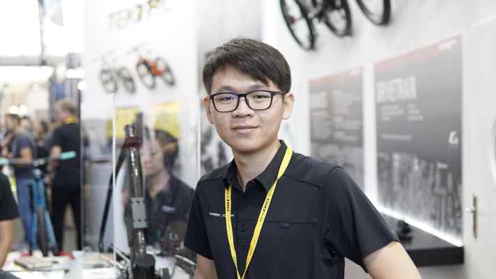   Louis Tsai hat die Schaltung die letzten drei Jahre entwickelt. Die größte Schwierigkeit: „Ich musste um 16000 verhandene Patente für Fahrradschaltungen herum konstruieren.”