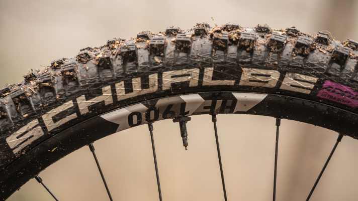 Smart: Wo bei anderen Bikes ein klobiger Magnet auf dem Ventil sitzt, hat Focus den Magnet zur Geschwindigkeitsmessung des Bosch-Systems unsichtbar im Felgenbett versteckt.