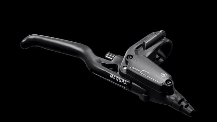 Der neue Magura 3-Finger Bremshebel benötigt trotz größerem Geberkolben nicht mehr Betätigungskräfte.
