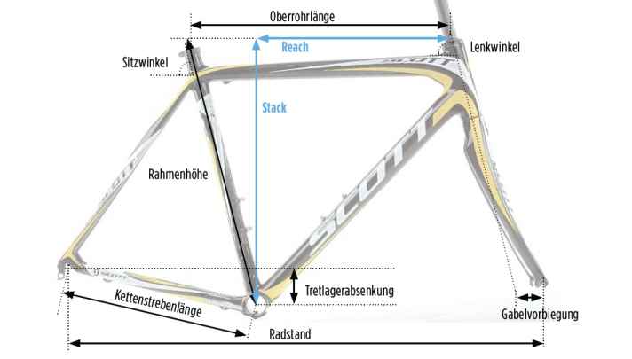 Rahmengeometrie beim Rennrad: Winkel und Abmessungen im Überblick